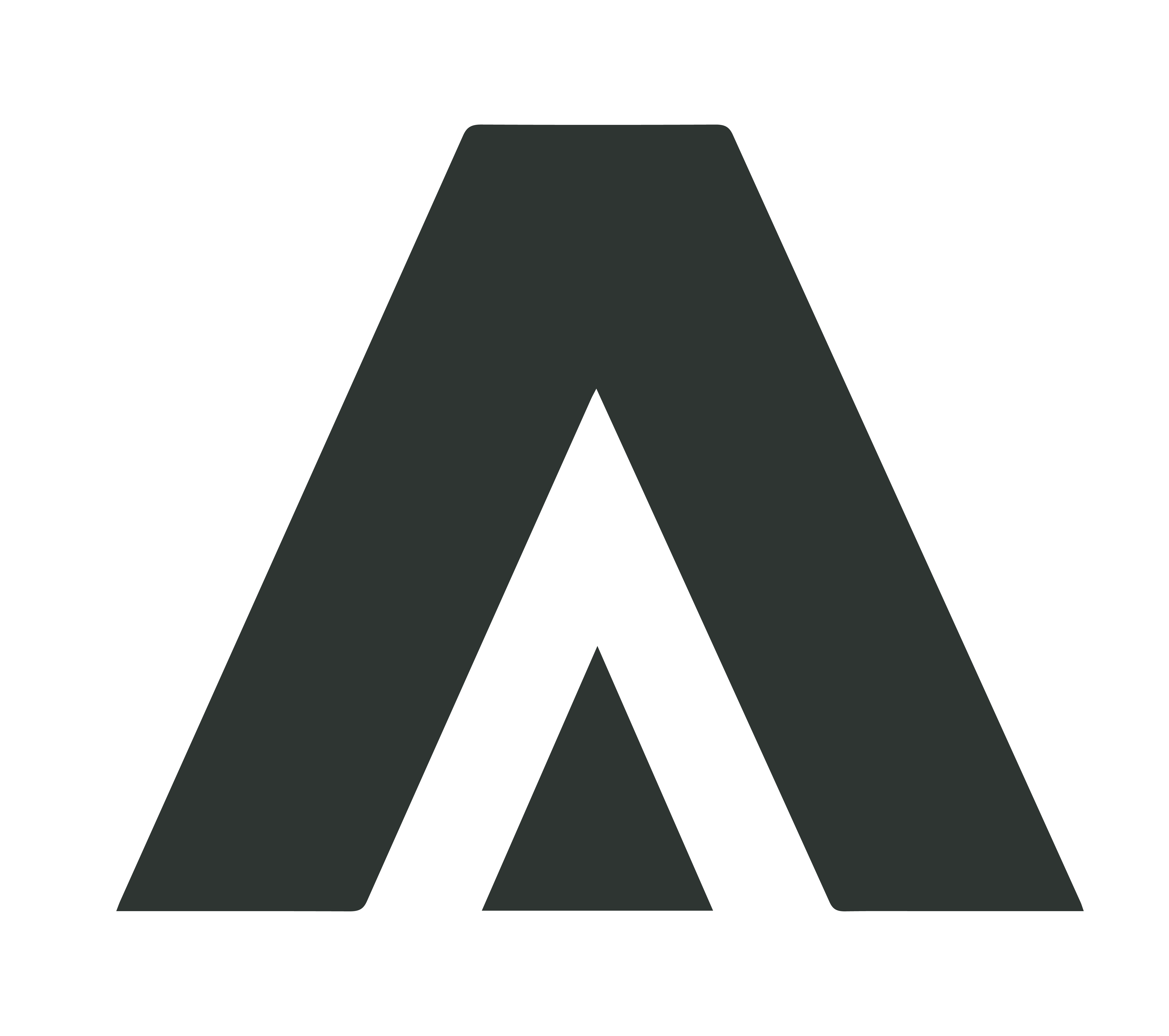 One-color charcoal emblem