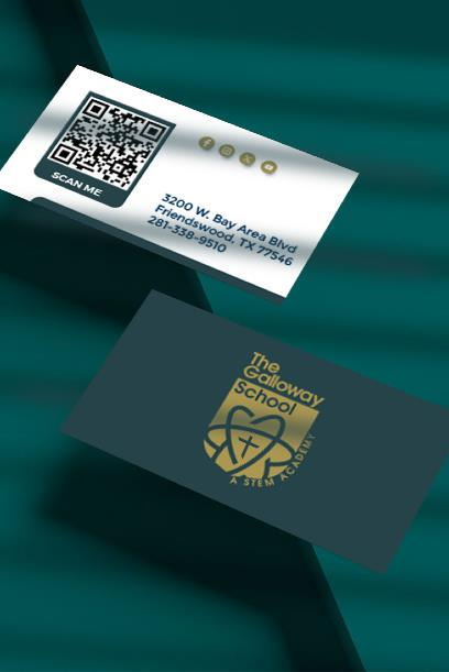 Galloway School business card