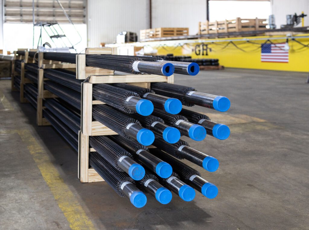 Polished finned tube ends